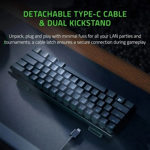 Imagen 4 de 6 de Teclado Opto Mecanico Gamer Razer Huntsman Mini 60% Linear