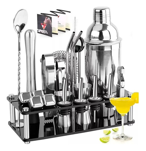 Set De Coctelería 18 Piezas Profesional Bartender Tragos