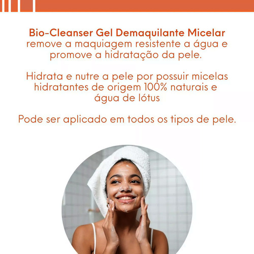 Primer Com Vitamina C + Demaquilante Facial - Bioage