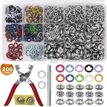 Comprar Broches  Metálicos De Color Kit 200 Sets Huecos  C\u002Falicate