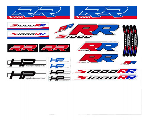 Adhesivo Emblema S1000rr Para Bmw S 1000rr Hp