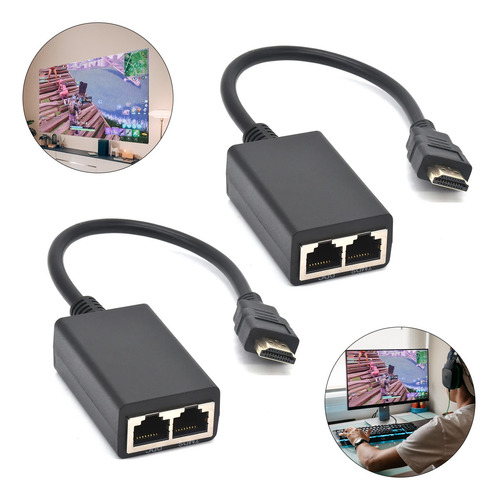 Repetidor Extensor Ethernet Balun Con Ajuste Automático