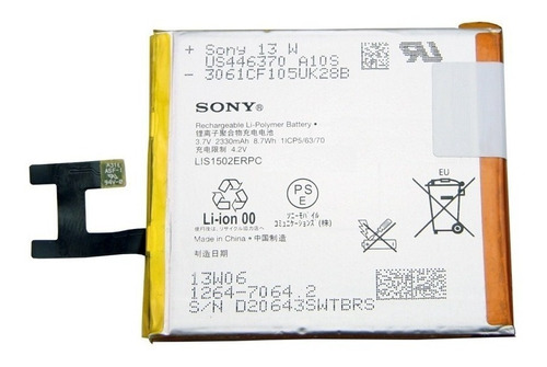 Imagen 1 de 1 de Bateria Sony Z