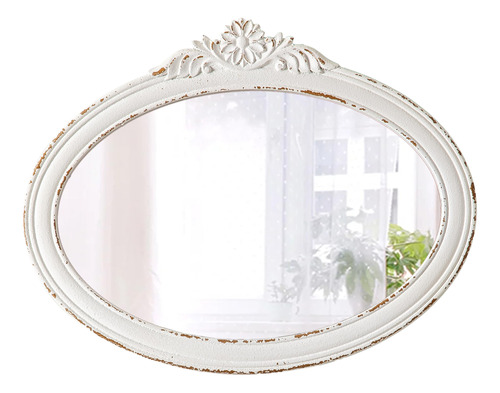Espejo Ovalado Rústico Decorativo Para Colgar En La Pared