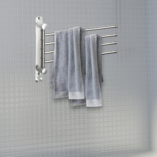 Pared De La Rejilla De Toalla, 4 Brazos 34.5x24cm