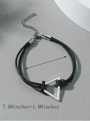 Pulsera Diseño De Triángulo Hombre Vikingo Varios Modelos