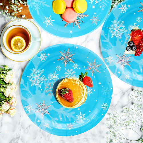 48 Piezas De Suministros Para Fiestas De Copos De Nieve Cong