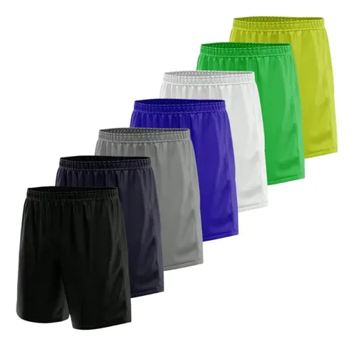 Kit 5 Bermudas Masculina Tipo Jogador Esporte Praia Treino