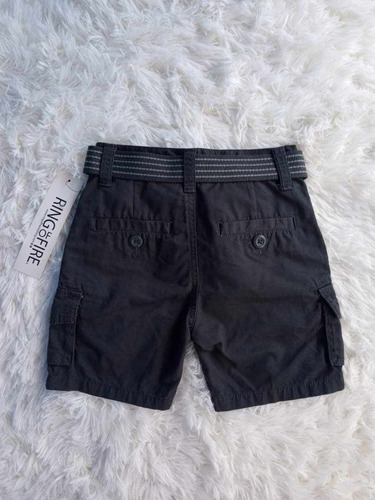 Short Con Cinturon Marca Ring Of Fire Niño Talla 4 Añosorig.