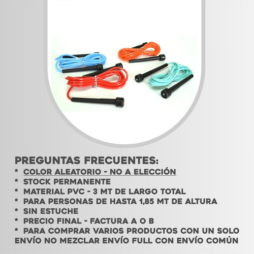 Soga Saltar Pvc Cuerda Boxeo Entrenamiento Crossfit Gmp