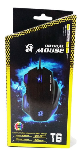 Imagen 7 de 7 de Mouse Gamer T6 2.400 Dpi 6 Botones