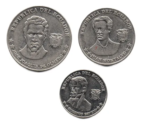 Ecuador 5, 10 Y 25 Centavos 2000 (Usado)