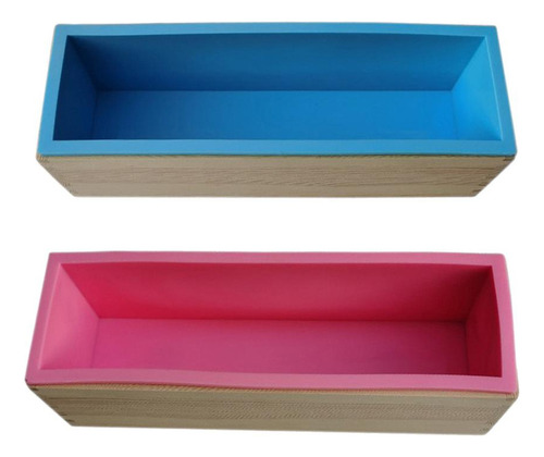 Para 2 X Kit De Caja De De De Pan De Jabón De Silicona,