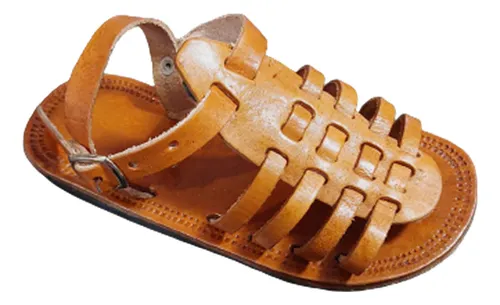 Chinelo de sales couro infantil feminino