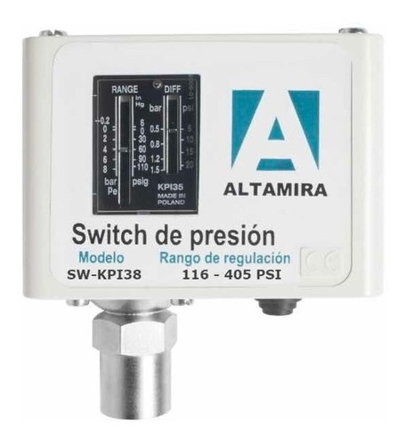 Interruptor De Presión 116 - 405 Psi Conexión 1/4 Sw-kpi38