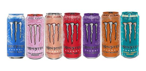 Monster Energy Blue Strawberry Peachy Red Violet Mango Sunri