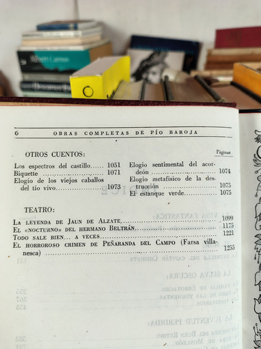 Pio Baroja: Vi Obras Completas