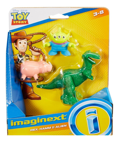 Disney Toy Story Imaginext Set Hamm Rex Aliens Nuevo!!