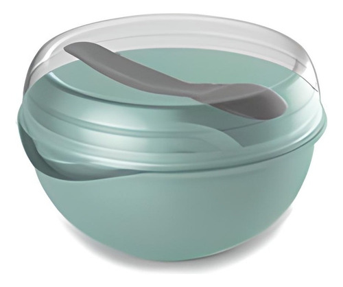 Marmita Bowl Com Tampa E Colher Plasvale 0,5 Litro Cor Rosa