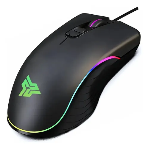 Mouse Gamer Knup Modelo MU008 USB RGB 4800dpi 7 Botões Preto