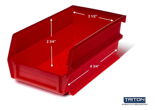Locbin 028-r Pegboard Binkit, Rojo