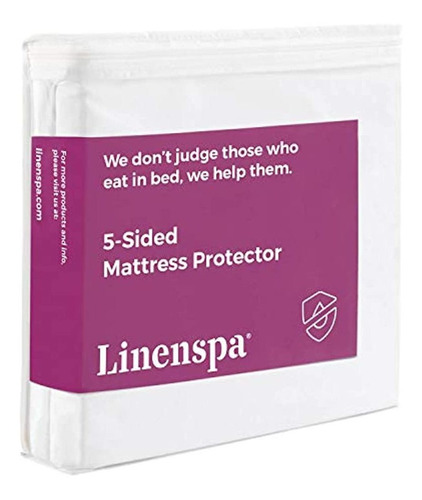 Protector De Colchón De Cinco Lados Linenspa - Protege La Pa