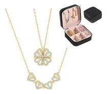 Comprar Collar Convertible Trébol A Corazones + Mini Joyero 4 Colore
