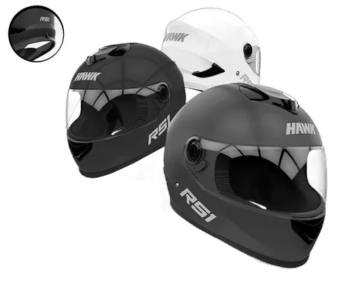 Casco Moto Hawk Rs1 Integral Negro O Blanco Oferta