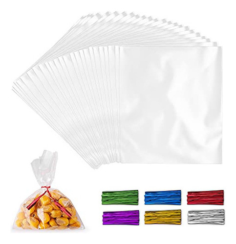 Paquete con 200 bolsas de celofán Sencillo Craft Candy Treat