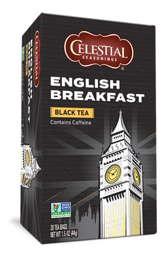 Chá Preto Celestial English Breakfast Clássico Encorpado