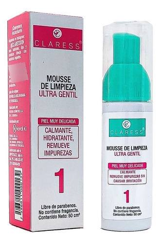 Mousse De Limpieza Ultra Gentil  Claress 50 Ml