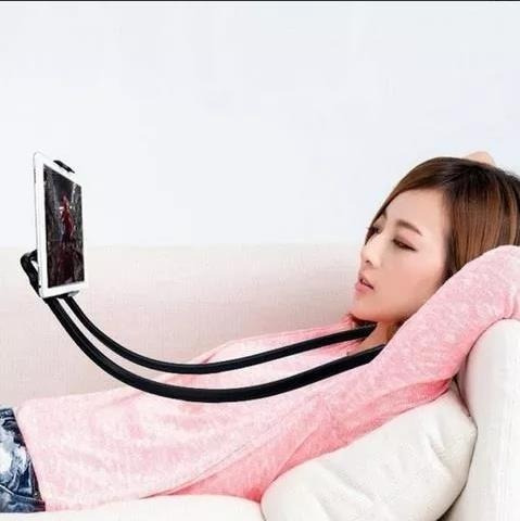 Suporte Celular Articulado De Pescoco Selfie Cama Mesa Sofa