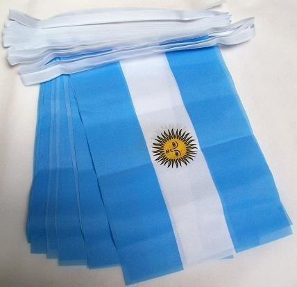 Bandera De Az Flag Argentina 6 Metros Banderines 20 Banderas