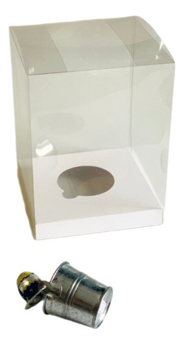 Cajas Acetato Transparente 10x 10x 16 C Zócalo Calado (20 U)