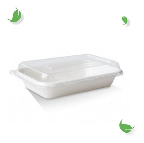 Imagen 2 de 6 de Charola Compostable 24oz (710 Ml). / 600 Pzas.