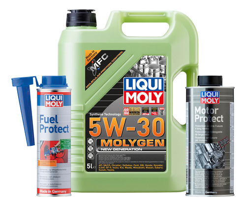 Kit 5w30 Molygen Fuel Protect Motor Protect Liqui Moly