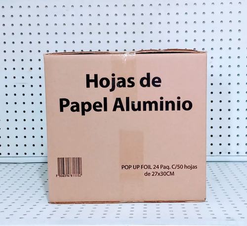50 Hojas De Papel Aluminio (caja De 24 Piezas)