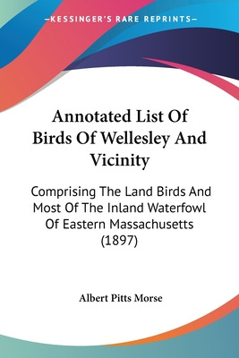 Libro Annotated List Of Birds Of Wellesley And Vicinity: ...