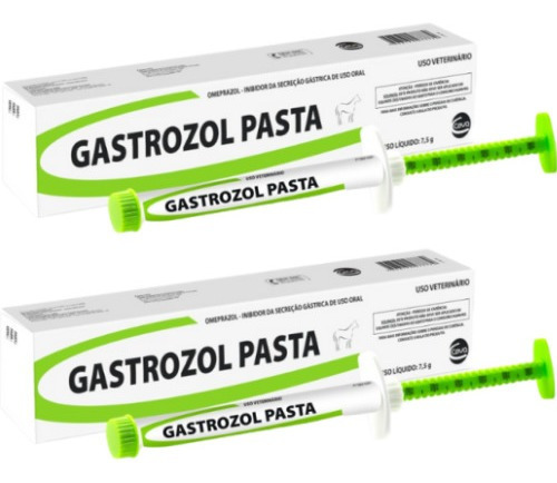 Kit 2 Gastrozol Pasta 7,5g Omeprazol Oral Para Equinos- Ceva