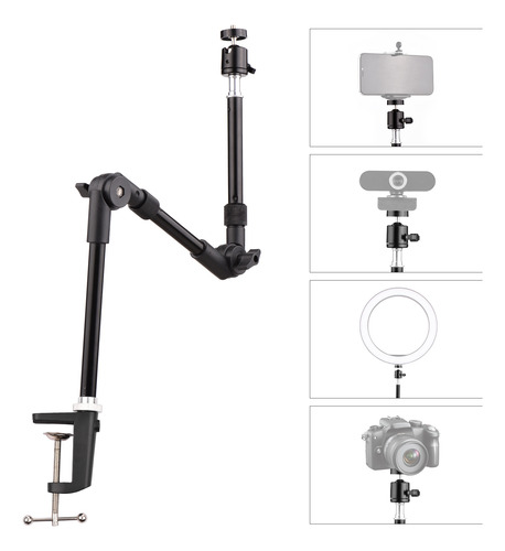 Mesa Flexível Dobrável Com Suporte Para Webcam Andoer