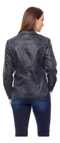 Camisola Foley's Negra Corte Vaquera Mujer W22422