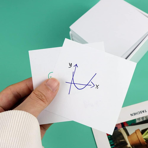 Suporte De Notas Branco Com Notas De Notas Em Branco Cube Si