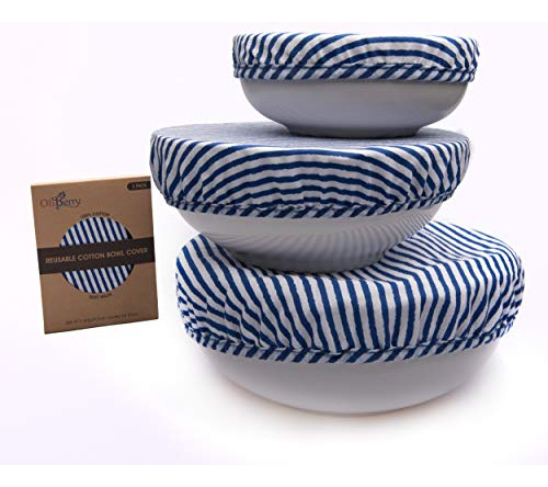 Cubiertas De Cuencos Reutilizables Orgánicas - Set De 3