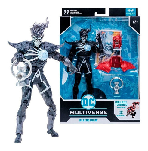 Figura Deathstorm Blackest Night Black Lantern Dc Multiverse