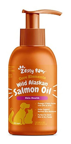 Aceite Puro De Salmón Silvestre De Alaska Para Gatos Y Perro