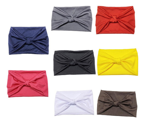 8pcs Mujeres Ejercicio Banda Para La Cabeza Diadema