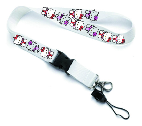 Lanyard Hellokitty Personalizado Credencial Celular