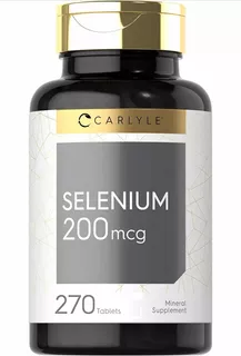 Selenium 200mcg 270 Tabletas Vegetarianas Sin Omg De Carlyle