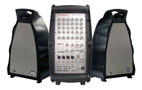 Consola Potenciada Y Bafles Phonic Roadgear 260 Plus Ultimas Unidades En Exhibicion S/packaging  