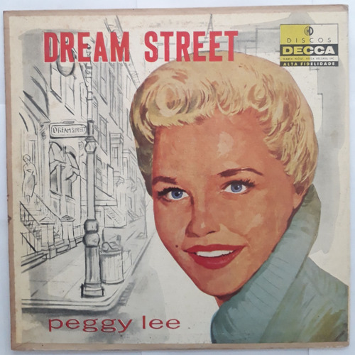 Lp Vinil (vg/) Peggy Lee Dream Street 1a Ed Br 1957 Mo